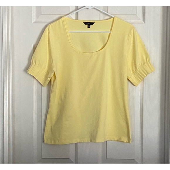 Haggar Tops - Haggar Petites Yellow Summer Top
